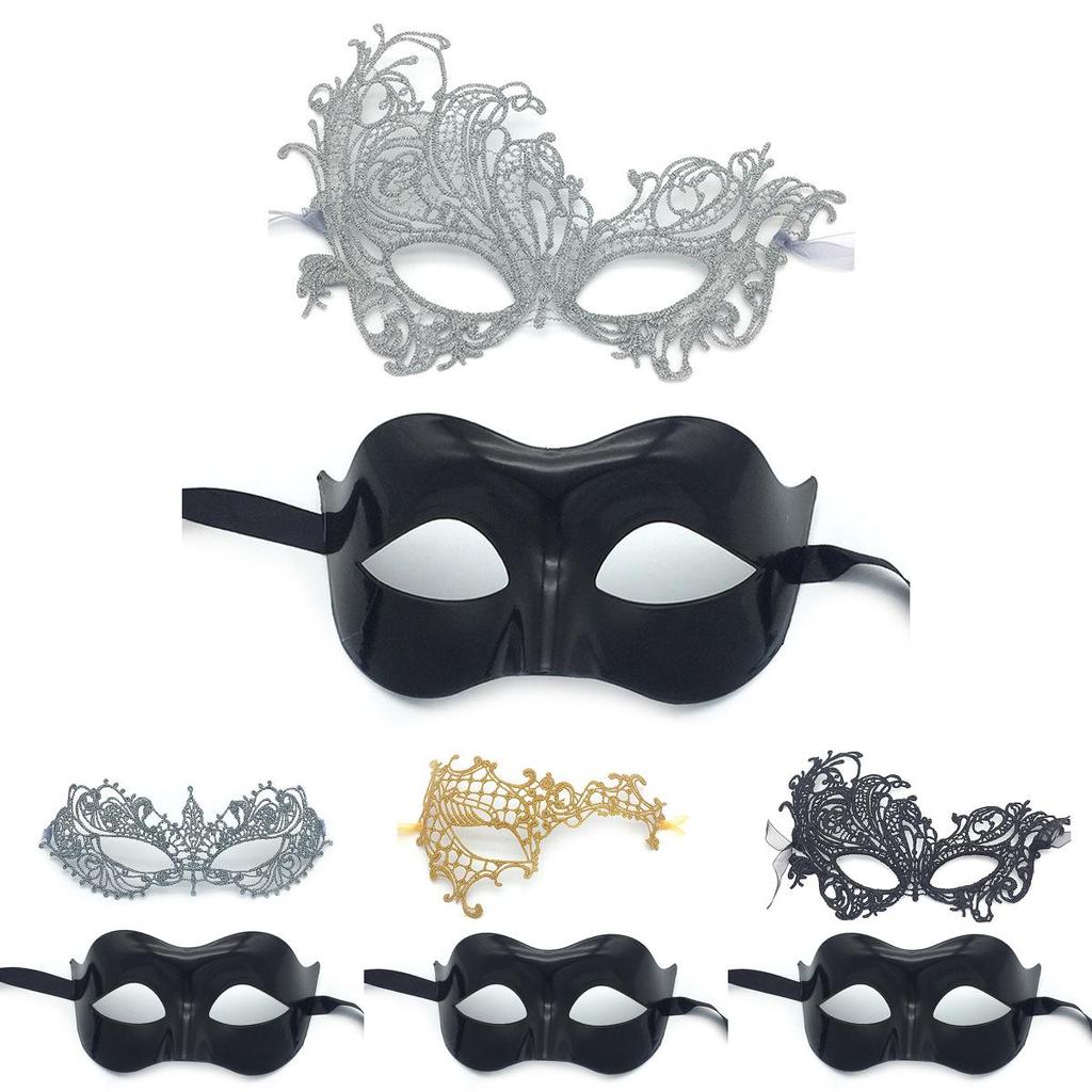 Adult Half Face Lace Mask With Elegant Design For Valentines Day Party
