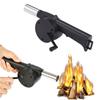 Portable Hand-cranked Air Blower Barbecue Fan Mini BBQ Grill Fire Bellows Hiking Picnic Camping Accessories Outdoor Tools 2023