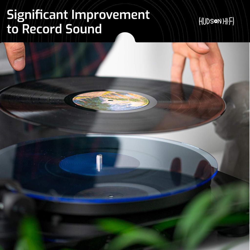 Акриловый коврик для проигрывателя Hudson LP Slipmat от Blue Line Hi-Fi, произведено в США.