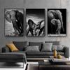 Animal Canvas Painting Elephant Black and White Poster Office Wall Painting Living Room Corridor Home Decoration Mural No Frame