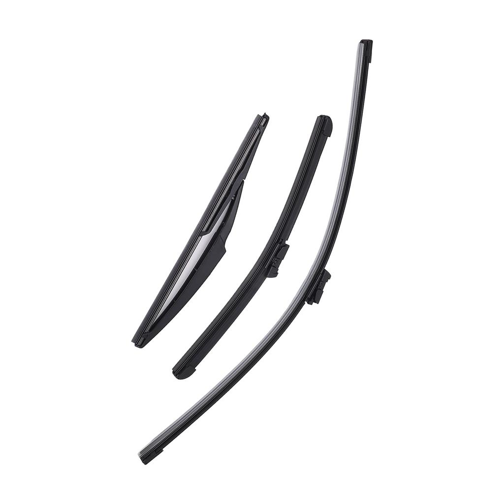 New 3Pcs Front Rear Wiper Blades Set for Fiat 500 500C 500L 2009 to 2026 Windshield Windscreen Tailgate Window Brushes Car Parts