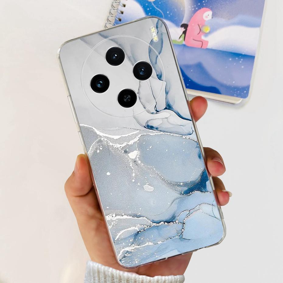 Для Vivo X100 / X100 Pro Модный чехол-бампер с металлическим узором в виде дракона для VivoX100 X 100pro 5G Мягкие силиконовые TPU чехлы для телефона