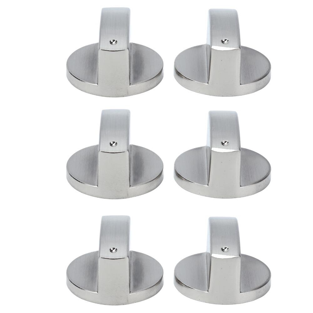 6PCS Indicator Hole Gas Stove Knobs Central Socket Cooker Control Knobs Tabletop Stove