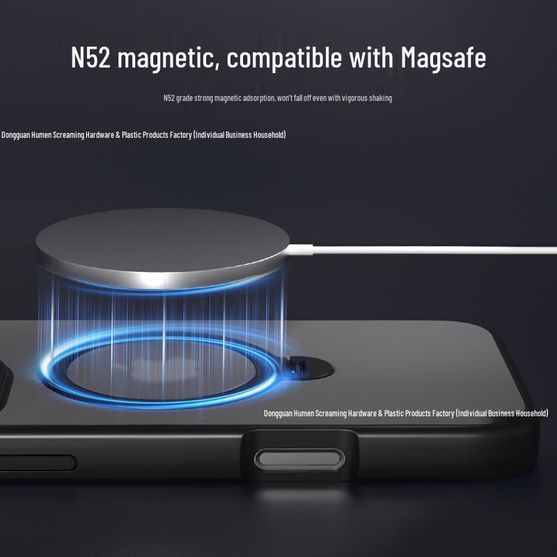 Apple iPhone 17 Pro 360° Вращающаяся подставка Магнитный защитный чехол с защитой от падения и текстурой кожи