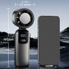 Складной настольный вентилятор с креплением на шею, технология Turbos Cooling, 5 скоростей, светодиодный дисплей, складной, портативный, для летнего использования на улице