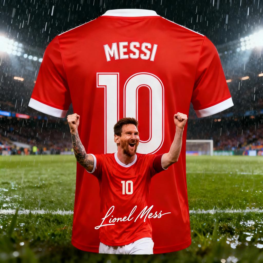 Летняя мужская футболка-майка для футбола Messi #10 AI Design, дышащая, быстросохнущая, для улицы, для повседневного спорта
