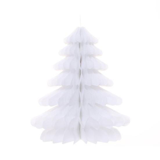 Yousheng Christmas Tree Decoration Hanging Ornament Easy Assembly Festive Hanging Decor 3D Honeycomb Paper Decoration