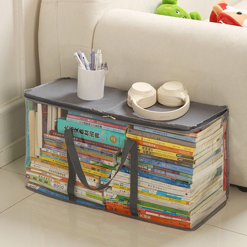 Large Capacity Books Collection Container Visual Miscellaneous Storage Box Office