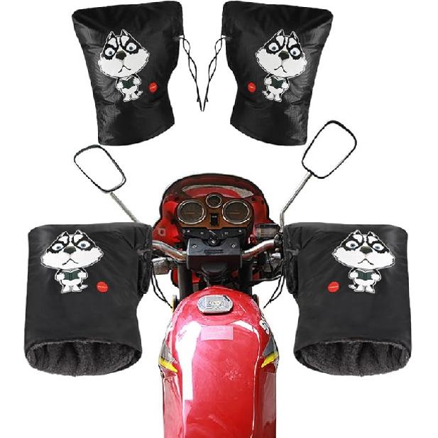 Мотоциклетные перчатки на руль Ветрозащитные Водонепроницаемые Зимние Велосипедные Перчатки Варежки Универсальные Мотоциклетные Грелки для рук Снегоход Скутер Квадроцикл Мотоцикл