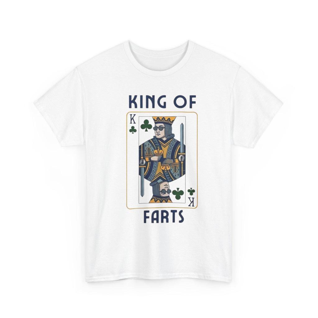 King Of Farts Funny Humor T Shirt Silly Novelty Joke Graphic Tee