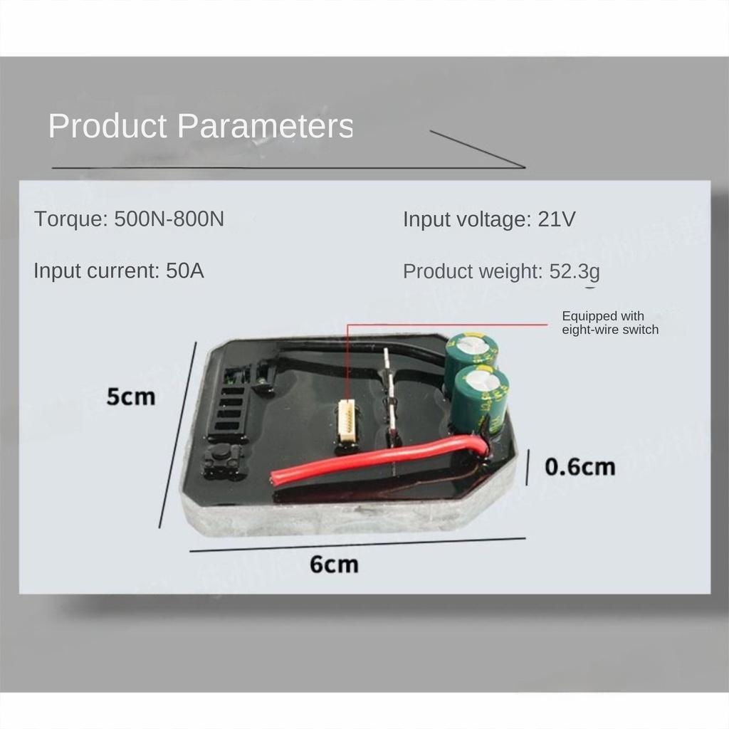 Aluminum Shell Electric Wrench Controller Board 50A Electric Grinder Motherboard Power Tool