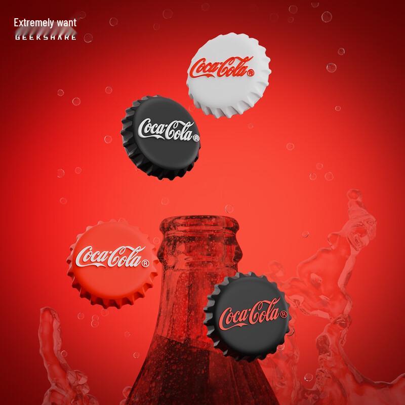 Официально лицензированные силиконовые накладки на стики Coca-Cola для контроллеров PS4/PS5/Switch (4-Pack)