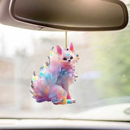 Автомобильная подвеска в виде белки, подвесное украшение со шнурком, легко подвешивается, универсальное использование, украшение для брелока, автомобильный аксессуар