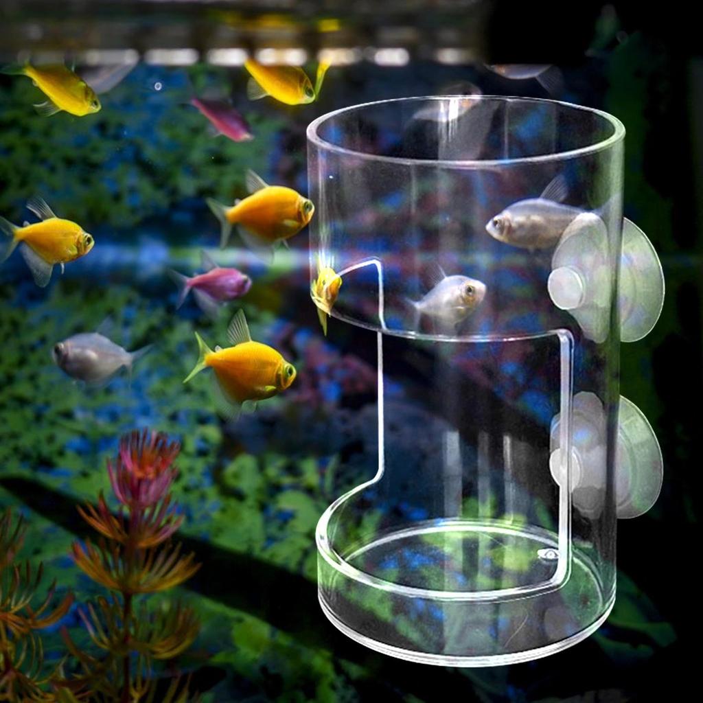 Акриловая кормушка для рыб, трубка для кормления аквариума, прозрачная артемия, личинка, червь