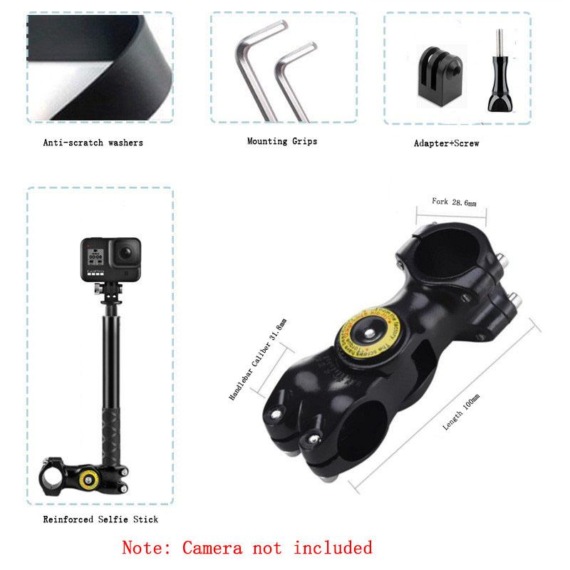 Для Insta161 X1 X1 Мотоцикл Велосипед Крепление с Невидимой Селфи-Палочкой для GoPro Hero11 11 11 DJI Action Камеры Аксессуары