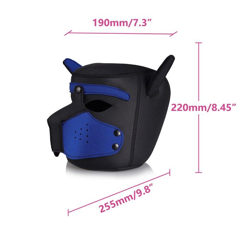 Женская карнавальная маска на Хэллоуин, сексуальная маска для взрослых, косплей, ролевая игра, маска на всю голову для собаки, мягкая латексная резиновая маска для щенка для лица