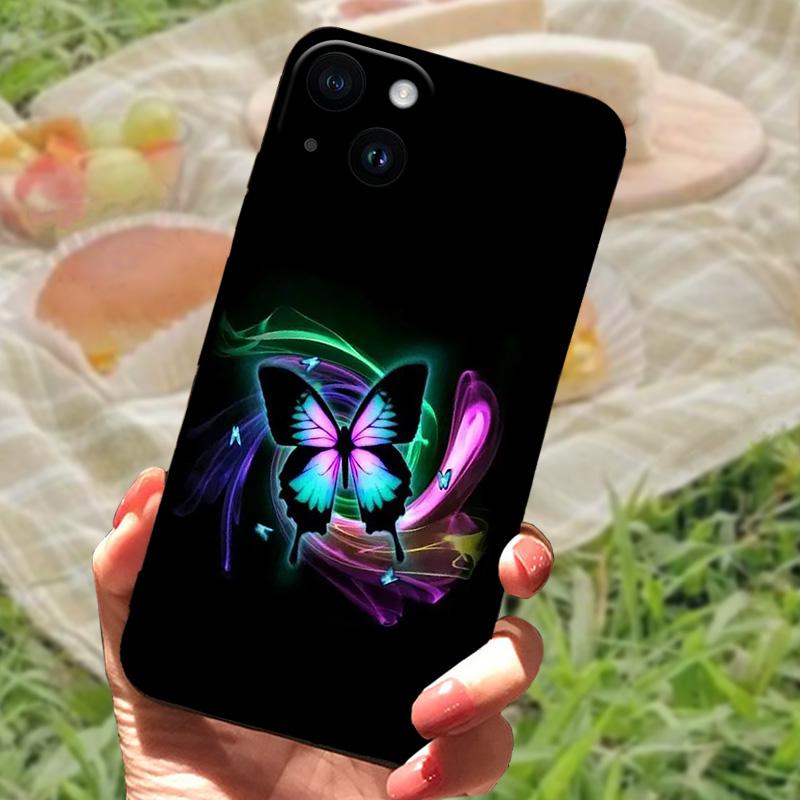 Милый чехол для телефона с животными для iPhone 15 Plus, мягкий силикон TPU, ударопрочная задняя крышка для iPhone 15 Pro Max 15Pro, защитные чехлы