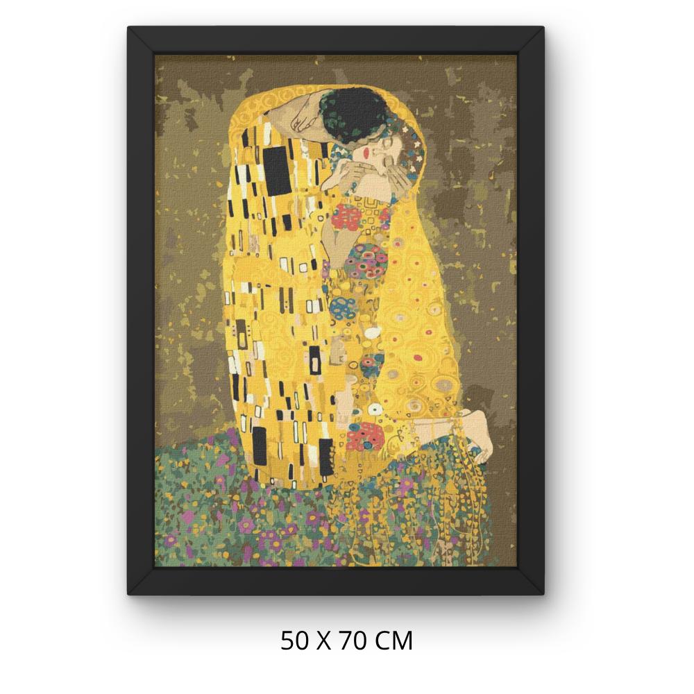 Obraz Do Malowania Po Numerach Z Ramą Pocałunek Gustav Klimt 50X70 Cm
