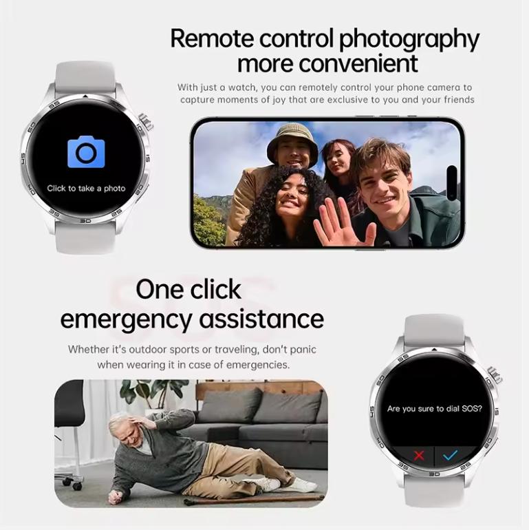 Умные часы NFC GPS трек Bluetooth звонок голосовой помощник часы компас пульс водонепроницаемые спортивные часы для мужчин