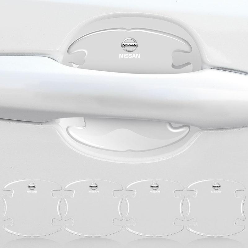 4 шт. Прозрачный протектор от столкновений для двери автомобиля, бампер, наклейка для Nissan Nismo Qashqai J11 J10 Juke X Trail T32 Tiida Teana Skyl