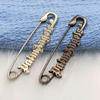 Adjustable Anti-Exposure English Letter Brooch Pin for Clothing