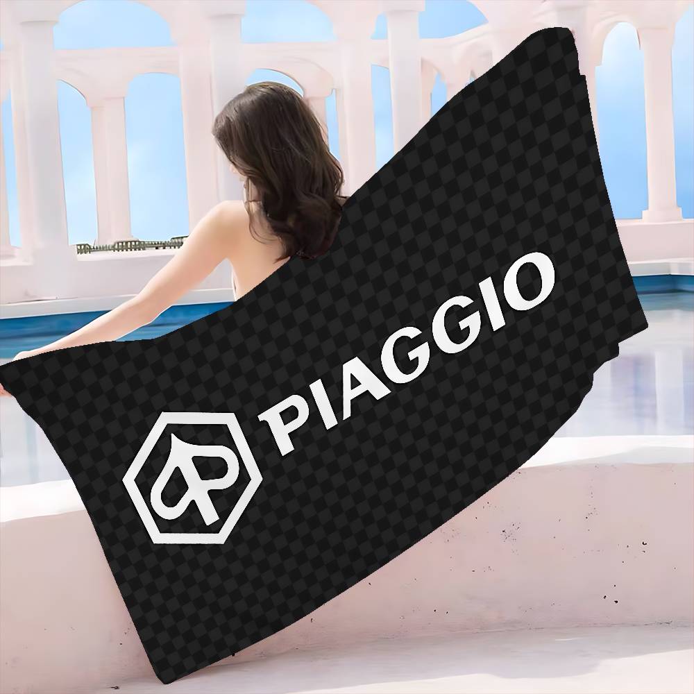 P-Piaggio Logo Bath Towel Microfiber Soft Water Absorbing Breathable For Girl Kids Decorative Cartoon Beach Towel