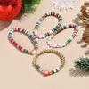 Европейско-американский набор бисерных браслетов «Снеговик»: Универсальный подарок рождественских украшений из полимерной глины