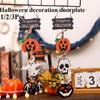 Halloween Decorations, Pumpkin Ghosts, Wooden Pendants, Bat Doorplates, Hanging Decorations, Ghost Festival Scenes, Atmosphere Decoration, Props