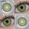 Eyeshare 1 Pair Green Color Cosplay Lens Hot Sale Contact Lenses for Role Playing Anime Eye Makeup Halloween Softlens