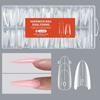 256Pcs/Box Transparent Nail Sandwich Dual Form DIY Tips Nail Extension Form New Nail Tips