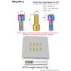 8Pcs M4x8mm TC4 Titanium Alloy MTB Pedal Screws Anti-Slip Bolts for XC AM DH Downhill Bike New