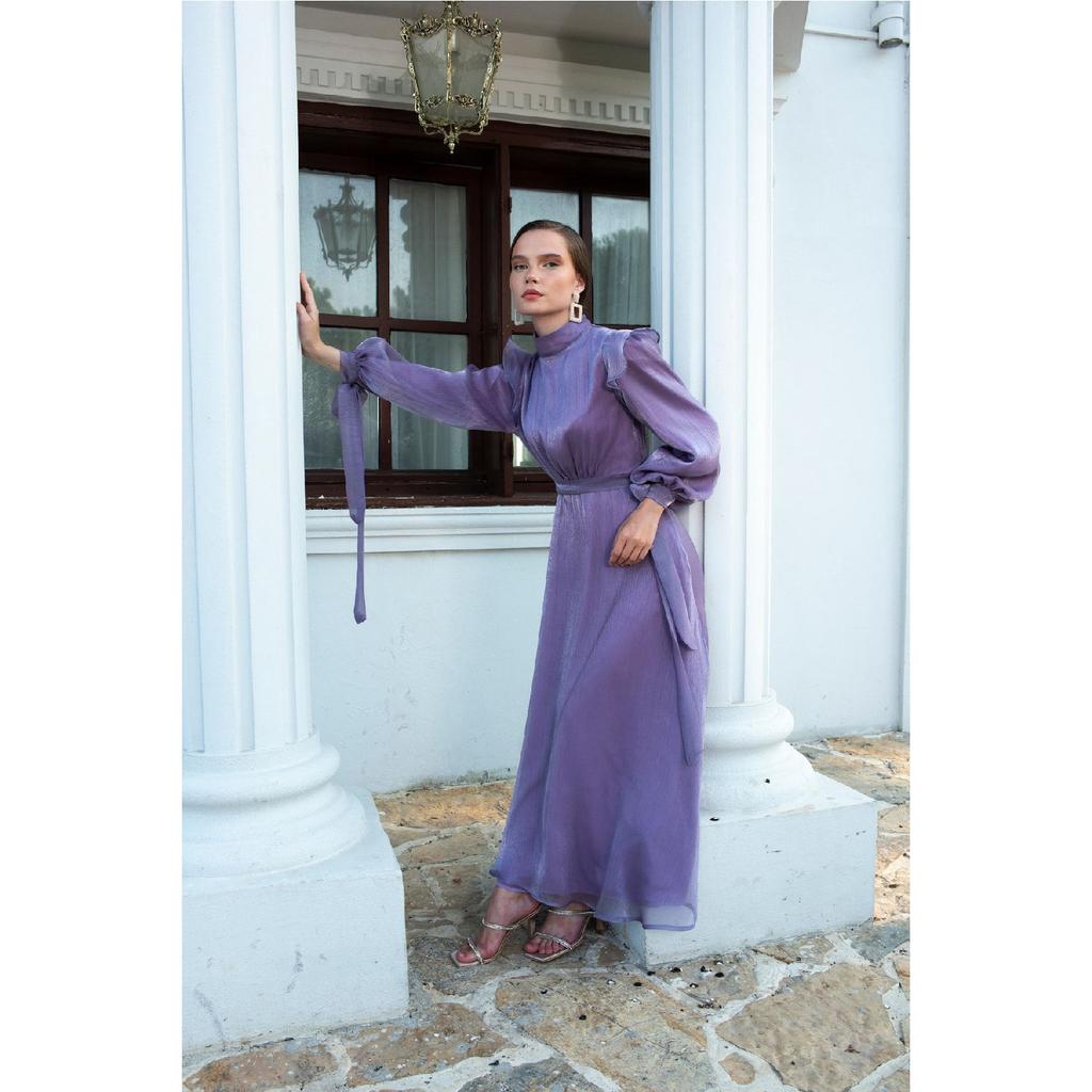 Темно-синее вечернее платье Mira