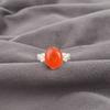Natural Carnelian Gemstone 925 Sterling Silver Jewelry Handmade Ring For Bride RR-66-28