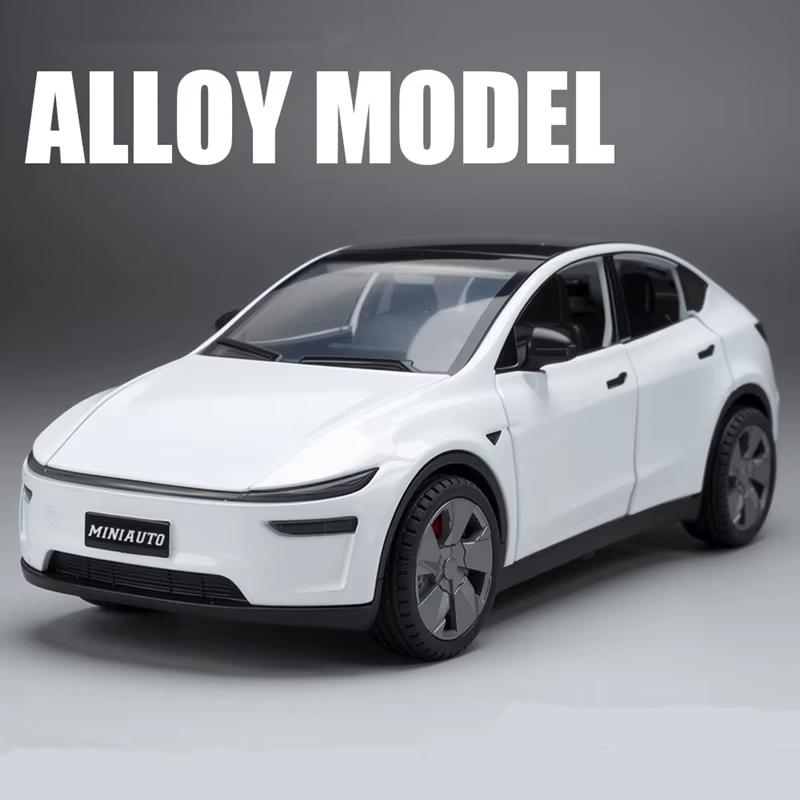 2026 Новый 1:Масштаб 32 Электромобили Tesla Литой Алюминиевый Модель Автомобиля Звук и Свет Подарок Мальчикам Коллекционные Игрушки с Инерционным Механизмом Детские Игрушки