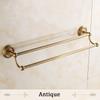 Towel Bars Double Rails Brass Wall Shelves Towel Holder Bath Shelf Towel Hanger Bathroom Accessories Black Towel Rack HJ-1311