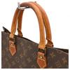 Auth LOUIS VUITTON Monogram Sac Plat Tote Bag Brown PVC Canvas Women’s lv4628bf