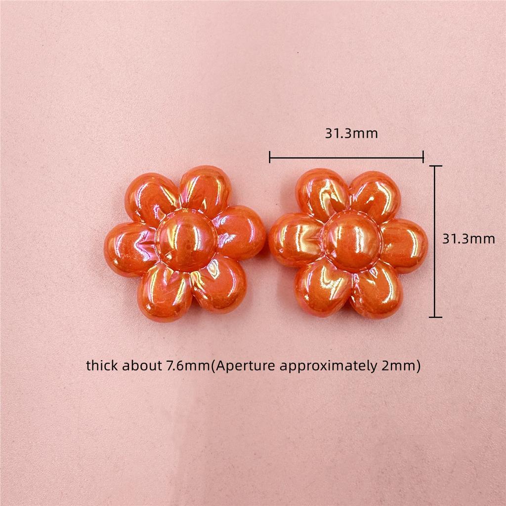 Creative Loose Beads Acrylic Creative Handmade Material Creative Beaded Material 5pcs Sunflower Beads Jewelry Accessories Charms Flower Shape Beading