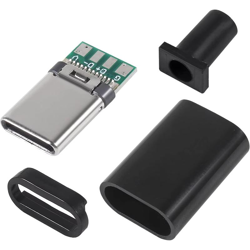 1 Набор Электрические Клеммы Сварка DIY Аксессуары Тип C USB 3.1 3A Быстрая Зарядка USB Разъемы Разъем Типа C Штекер