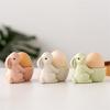 Compact Eggs Holder Rabbit Shape Household Eggs Holder Ceramic Eggs Tray