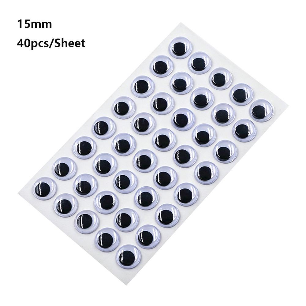 1Sheet Plastic Wiggling Moving Eyes 3D Kindergarten Handmade Dolls Eyes Dolls Activity Eyes