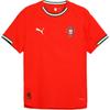 Drycell Portugal 2025 Home Striped Crew Neck Short Sleeve Football Shirt Men Tops Sport-Red 78076601
