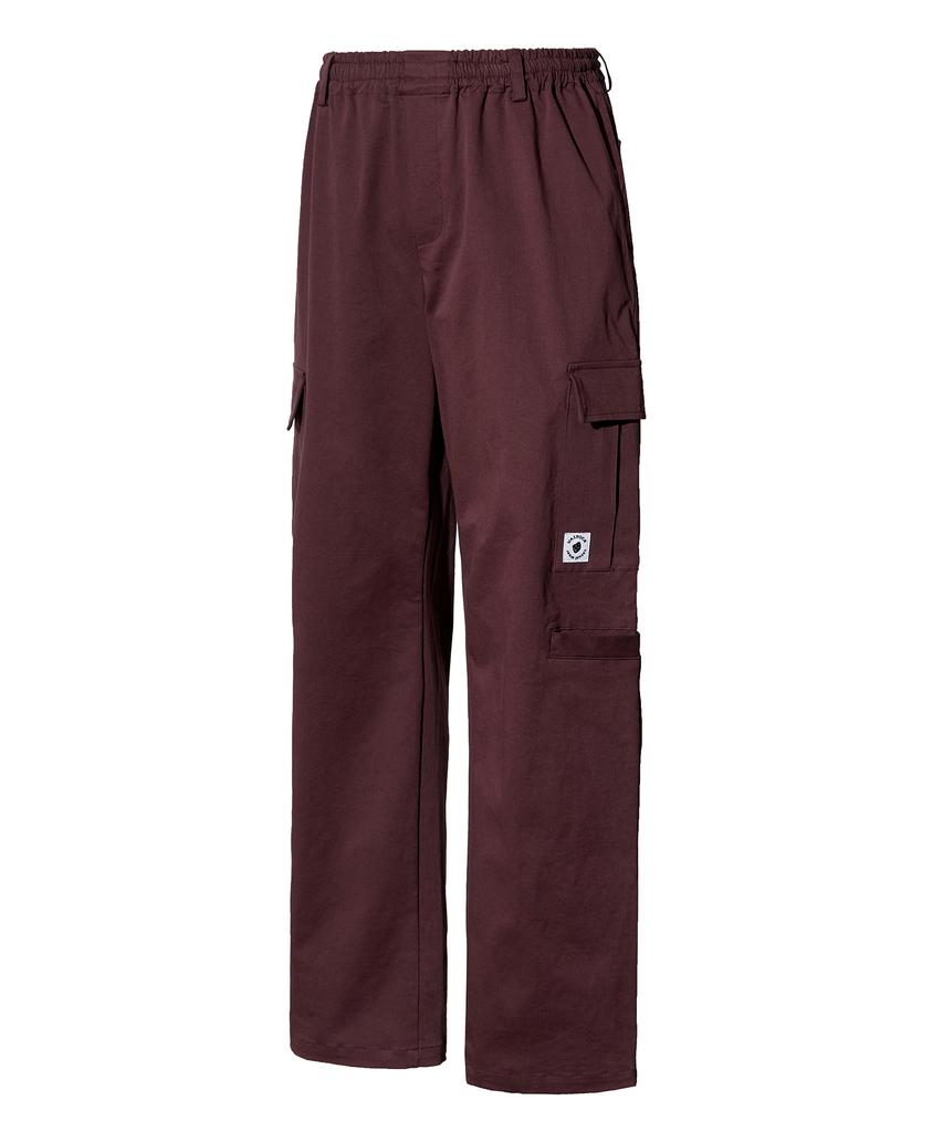 VASROCK Combat Cargo Cotton Pants Burgundy