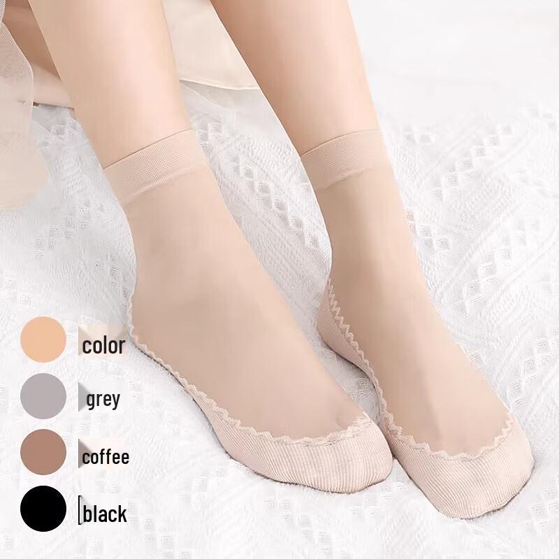 Женские ультратонкие нескользящие короткие носки