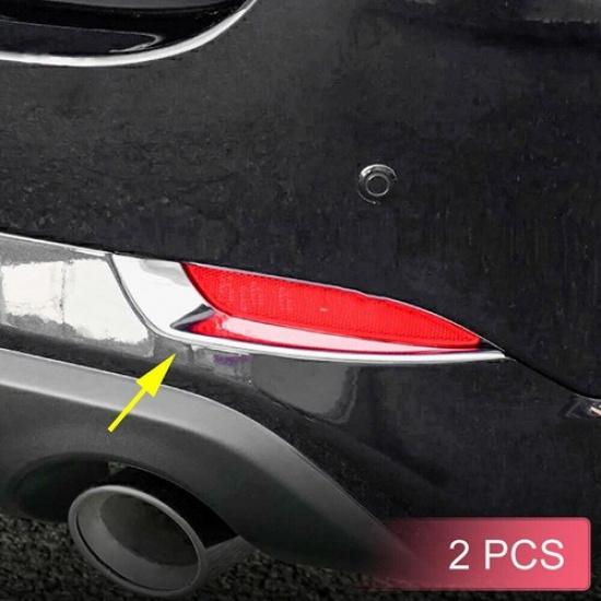 For Mazda CX-5 -2024 Chrome Car Rear bumper Fog Light Lamp frame Cover Trim