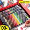 Hero Genuine 775 Водорастворимые цветные карандаши в жестяной коробке - 36/48 цветов для художественного рисования