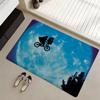 E.T. The Extra-Terrestrial Movie Floor Mat Eco Flannel Doormat Non-Slip Odorless Indoor Soft Short Plush Floor Rug