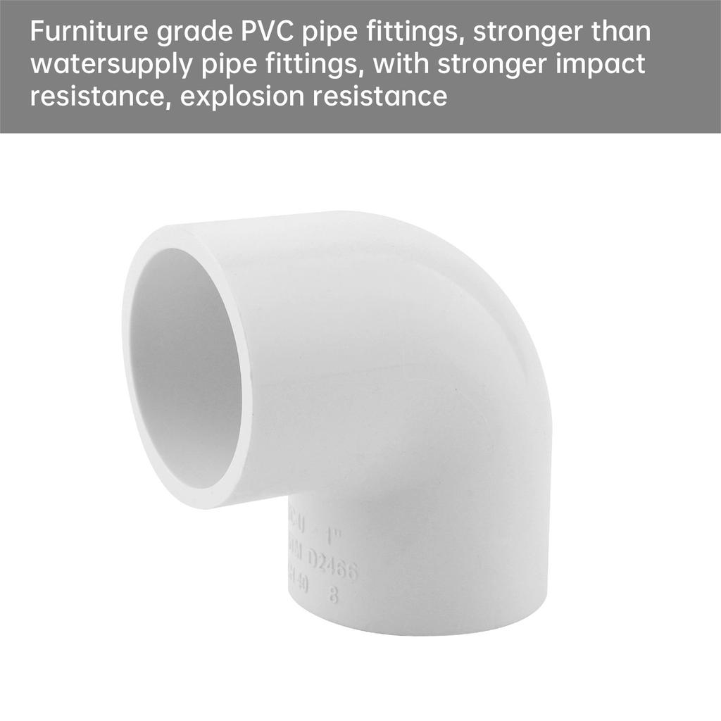 10 шт. 1 дюйм 90° ПВХ фитинги-угольники, мебельный класс 2-сторонний соединитель для самодельных полок, теплицы, трубных конструкций и мебели