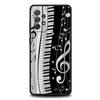 French Piano Keys Simple Phone Case for Samsung Galaxy A73 A55 A53 A51 A35 A33 A32 A25 A23 A22 A15 A13 A17 A07 5G Soft TPU Shell