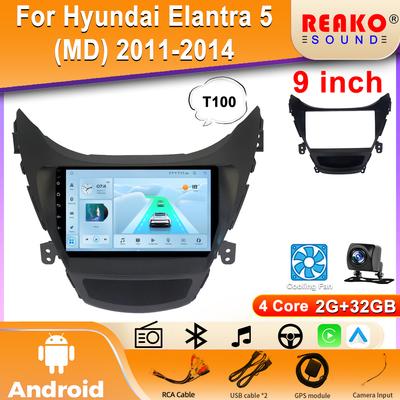 Беспроводная автомобильная стереосистема для Hyundai Elantra 5 (Мэриленд) 2011-2014 CarPlay Android Auto IPS сенсорный экран автомобильное радио с камерой заднего вида GPS