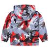 Легкая модная куртка для мальчиков и девочек, повседневная куртка с капюшоном и принтом от ветра для маленьких детей